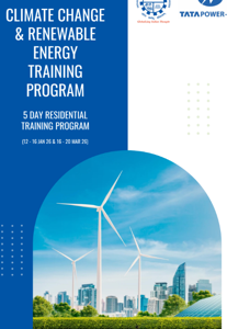 Poster of Climate Change and Renewable Energy Training Program