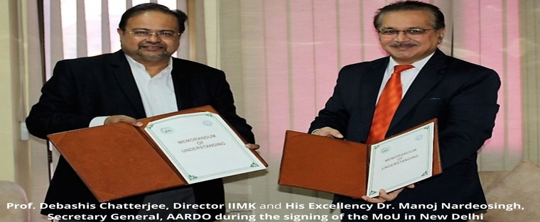 IIMK-AARDO Sign MoU to Promote Sustainable Agriculture and Rural Development 